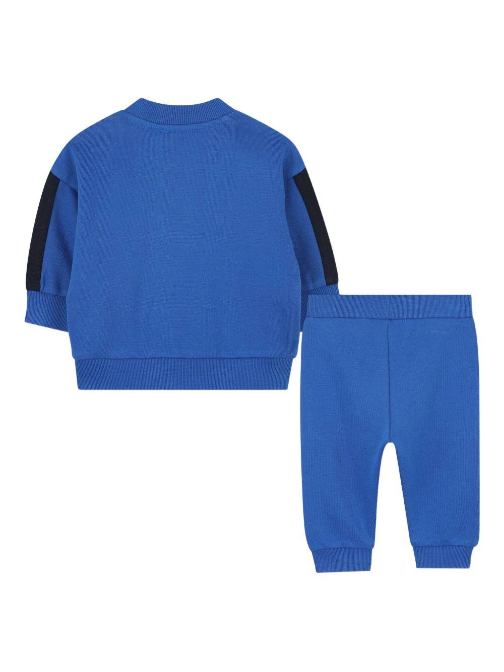 Set tuta sportiva per neonato Kenzo Kids blu con design stampa K61291 871 KENZO KIDS