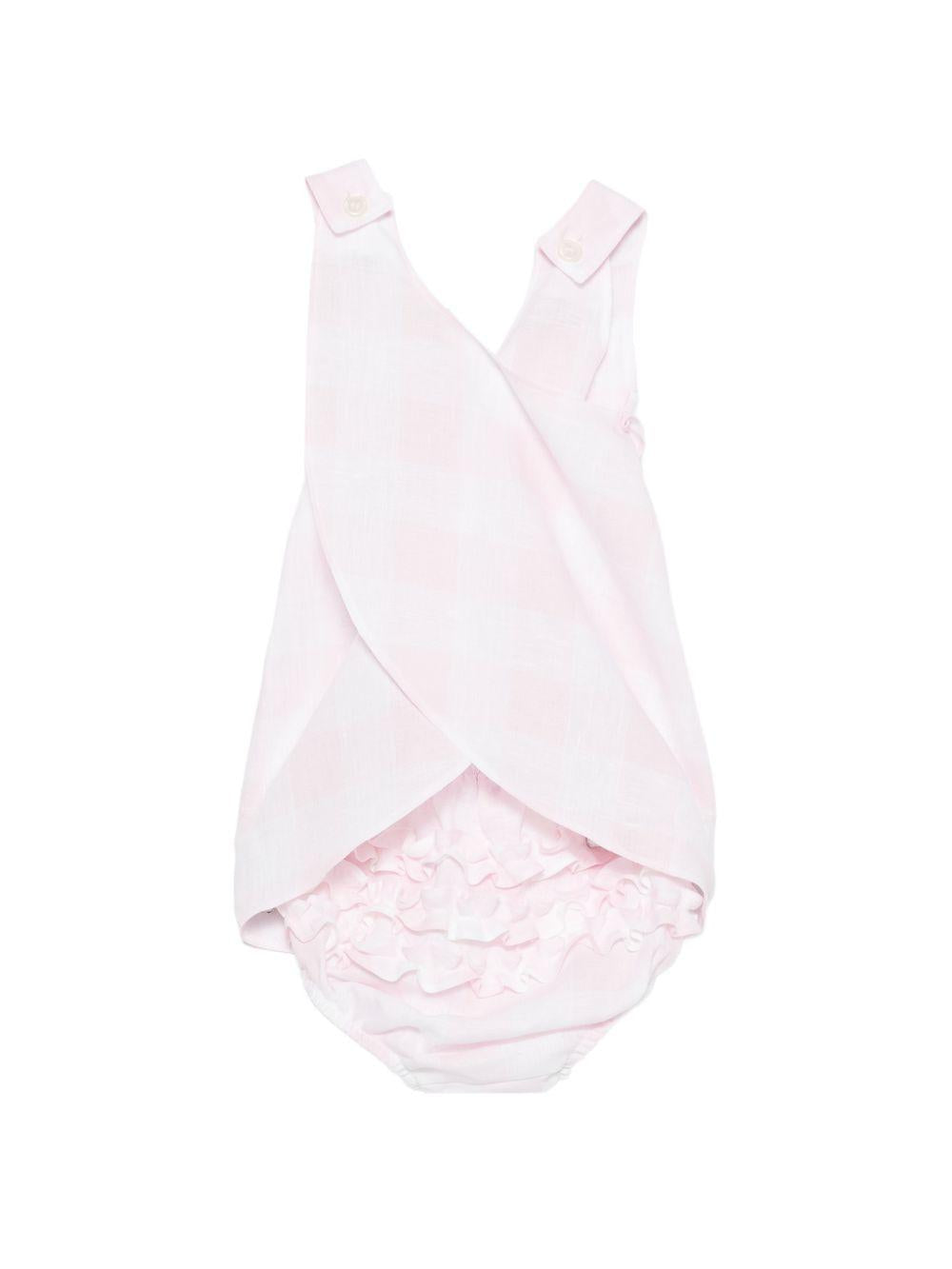 Abito per neonata Il Gufo rosa con scollo a U P26GVP0004L3016 310 IL GUFO