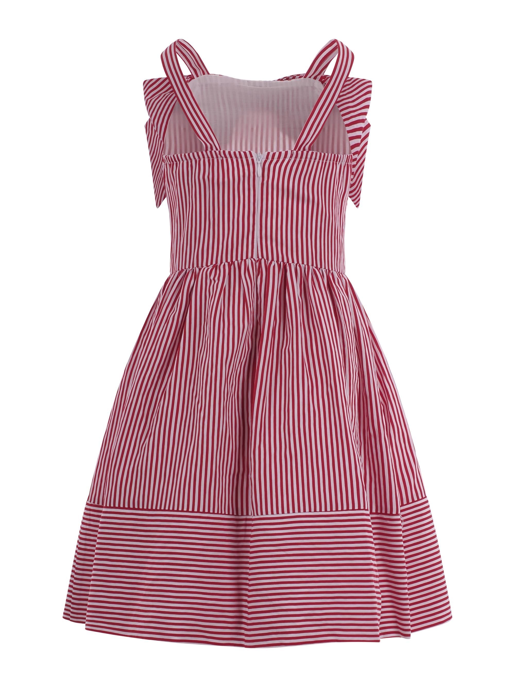 Abito per bambina Monnalisa rosso con fiocco 11G914 7315 9944 MONNALISA KIDS