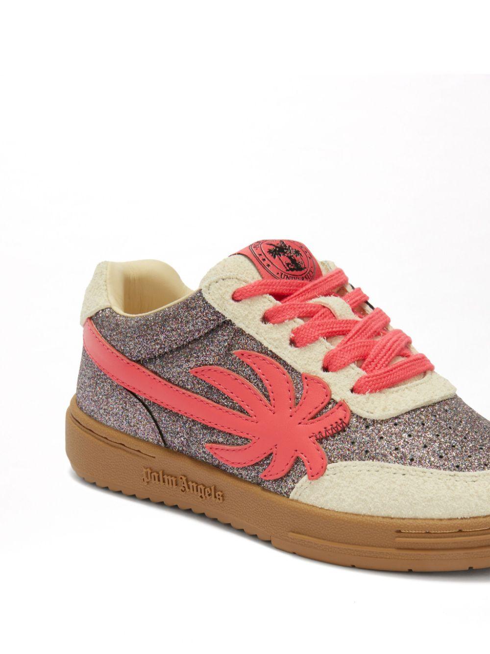 Sneakers Palm Beach University per bambina Palm Angels Kids argento con suola in gomma PGIA014S25LEA001 7229 PALM ANGELS KIDS