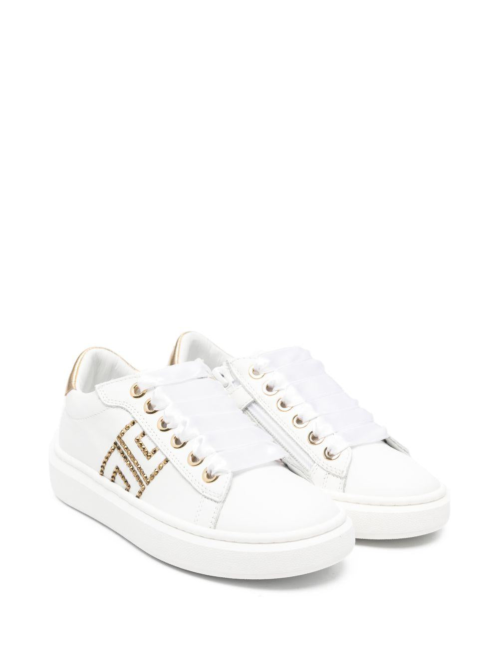 Sneakers per bambina Elisabetta Franchi La Mia Bambina bianche con dettaglio logo F4A9E05040092 B093 ElISABETTA FRANCHI KIDS