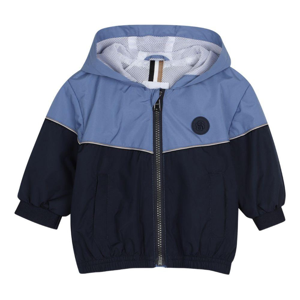 Giubbino per neonato Boss Kids con design color-block J52860 849 BOSS KIDS