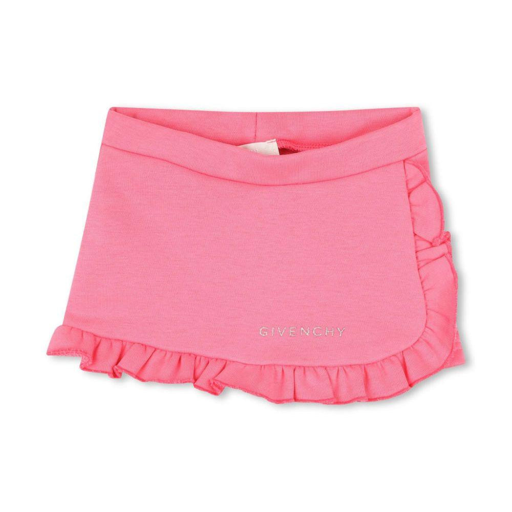 Shorts per neonata Givenchy Kids rosa con ruches con design a più strati H30660 488 GIVENCHY KIDS