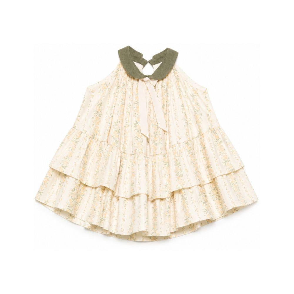 Abito per neonata La Stupenderia beige con design a strati 2TJAB88 T77 LA STUPENDERIA KIDS