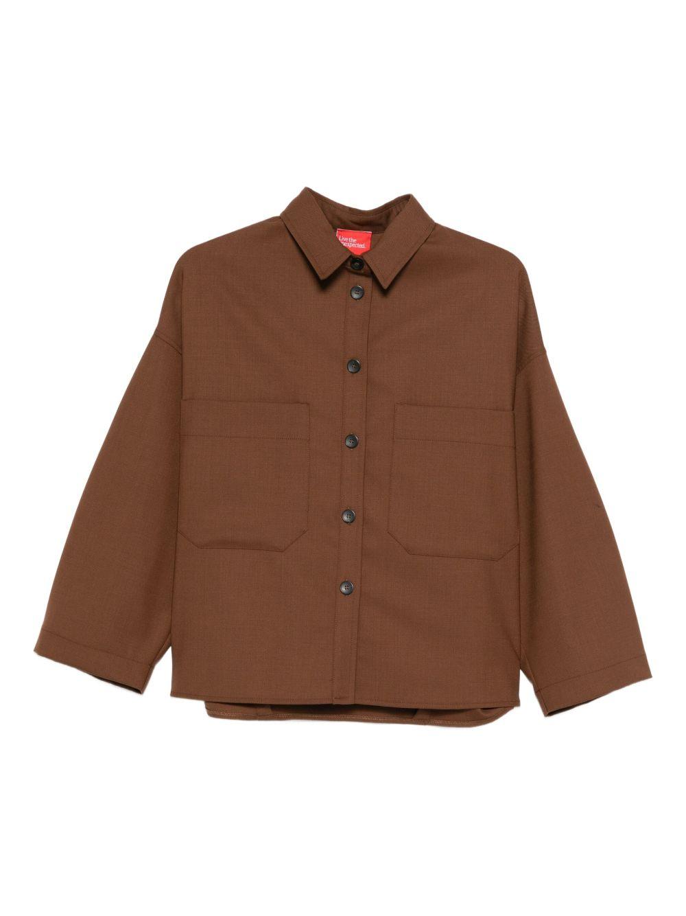Camicia per donna Merci marrone con colletto classico CAM024 CINNAMON MERCI