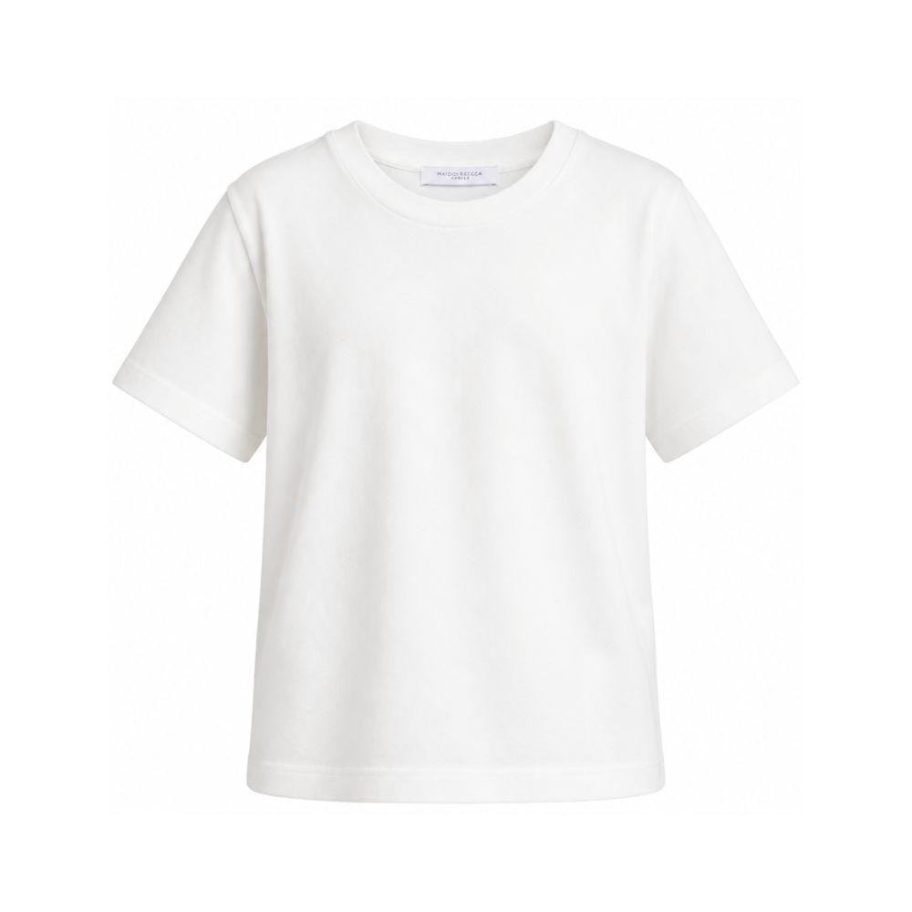 T-shirt per bambino Paolo Pecora Kids bianco con maniche corte PP4222 GESSO PAOLO PECORA KIDS