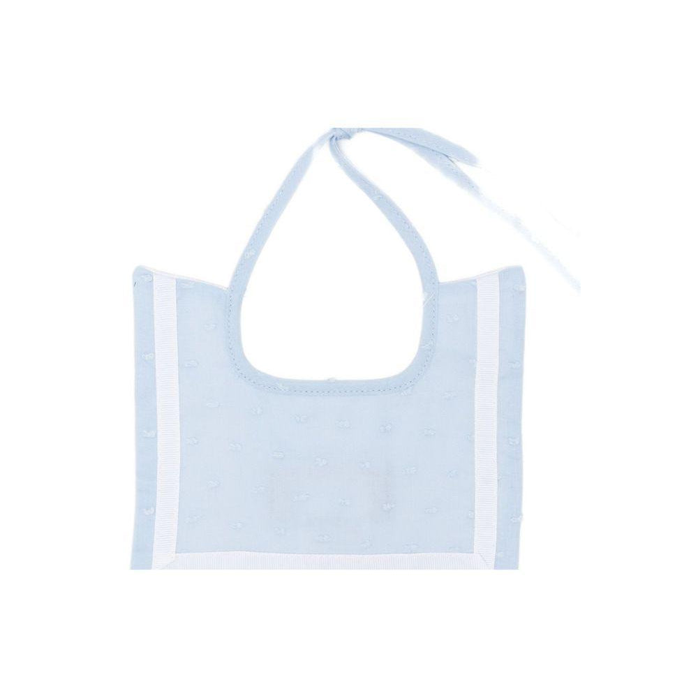 Bavaglino per neonato La Stupenderia azzurro con trama plumetis 2TBBV00 U39 LA STUPENDERIA KIDS