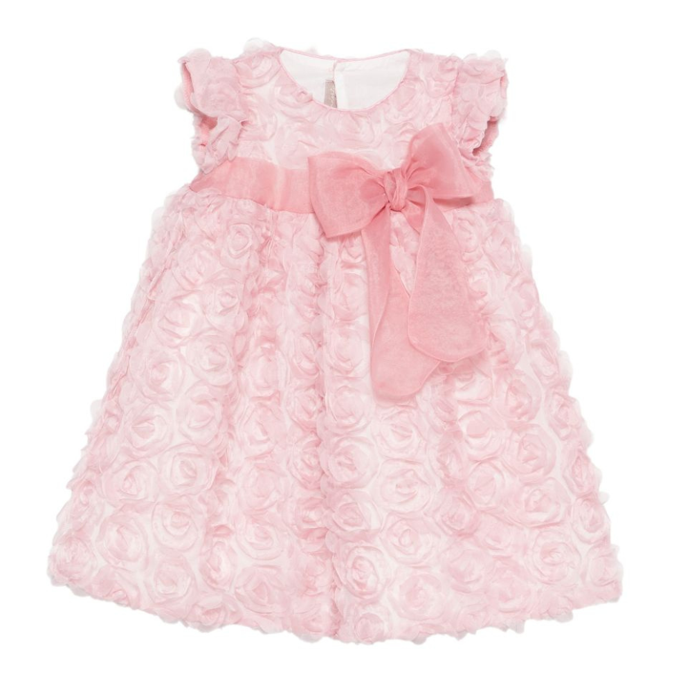 Abito per neonata La Stupenderia rosa con dettaglio fiocco 2CCAB66 X05 LA STUPENDERIA KIDS