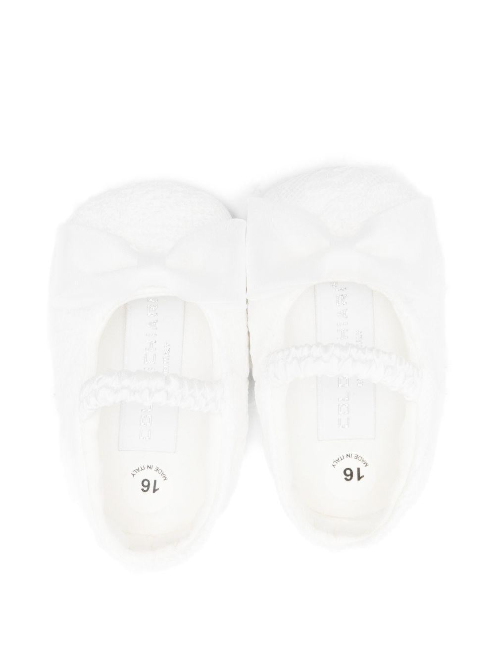 Ballerine per neonata Colorichiari bianche con fiocco FN958512 4956 15 COLORICHIARI KIDS