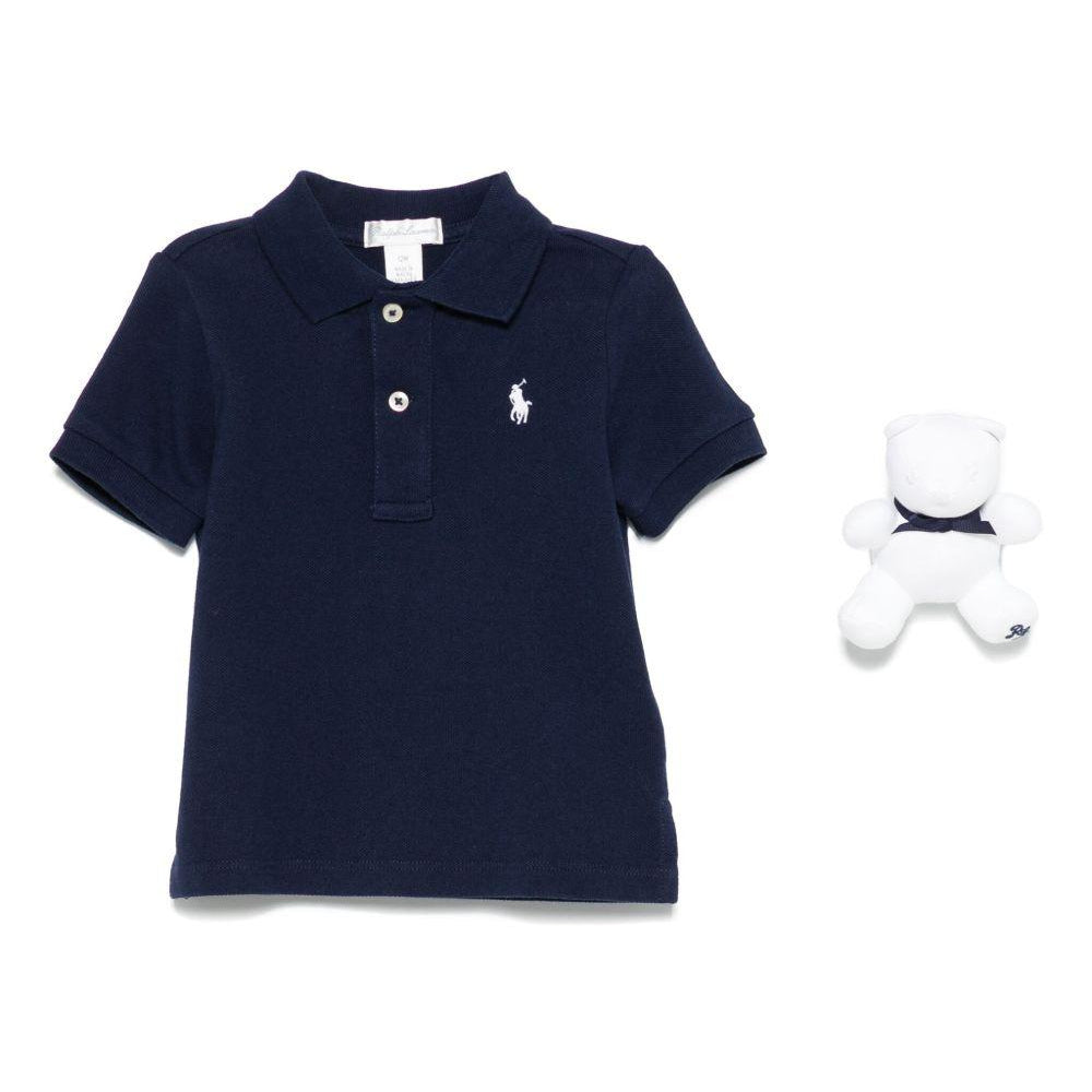Set con polo per neonato POLO RALPH LAUREN KIDS blu in cotone 320940294 001 Ralph Lauren kids