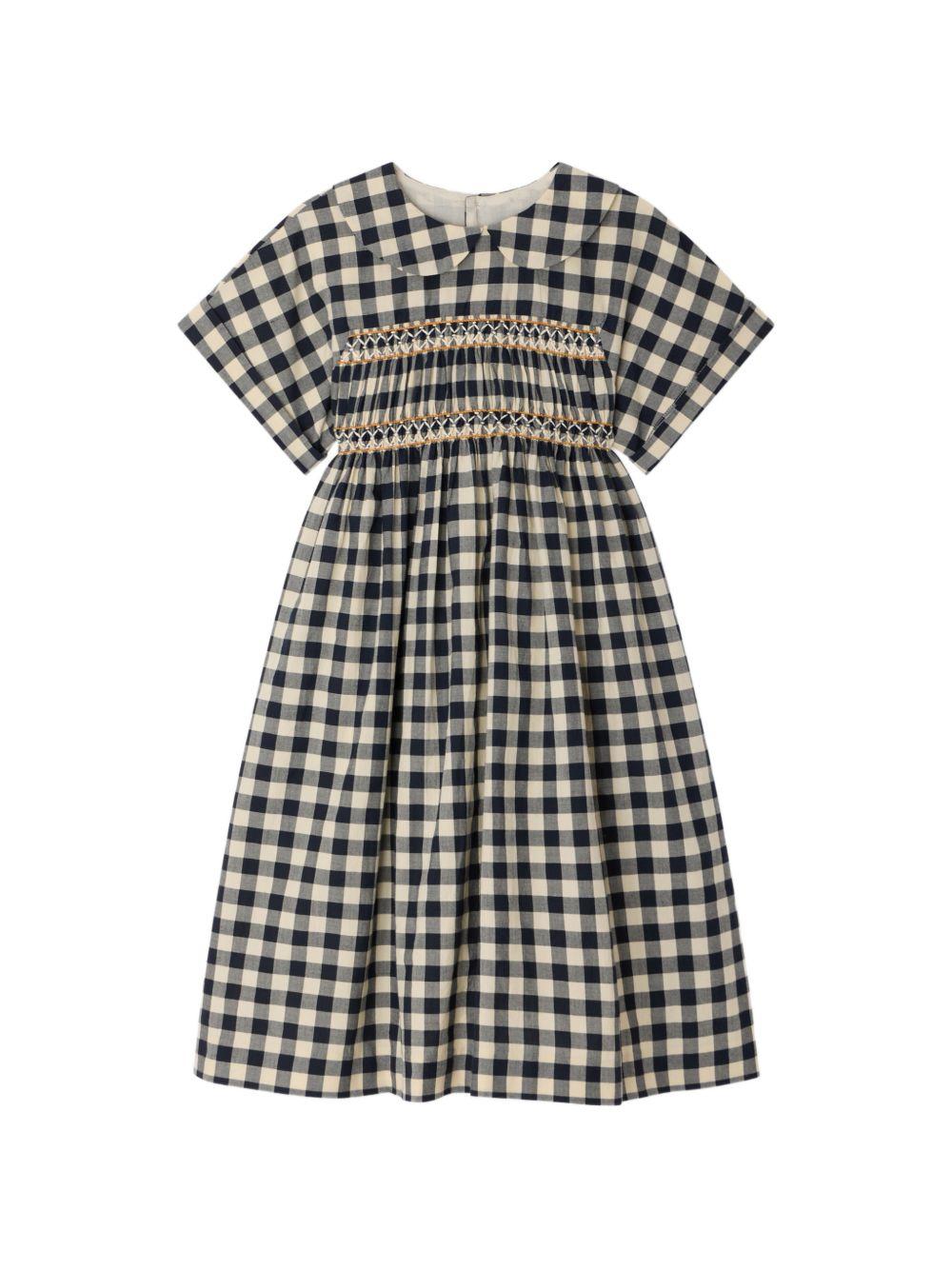 Abito Lelou per bambina Bonpoint multicolore con motivo a quadri S06GDRW00008 894 BONPOINT KIDS