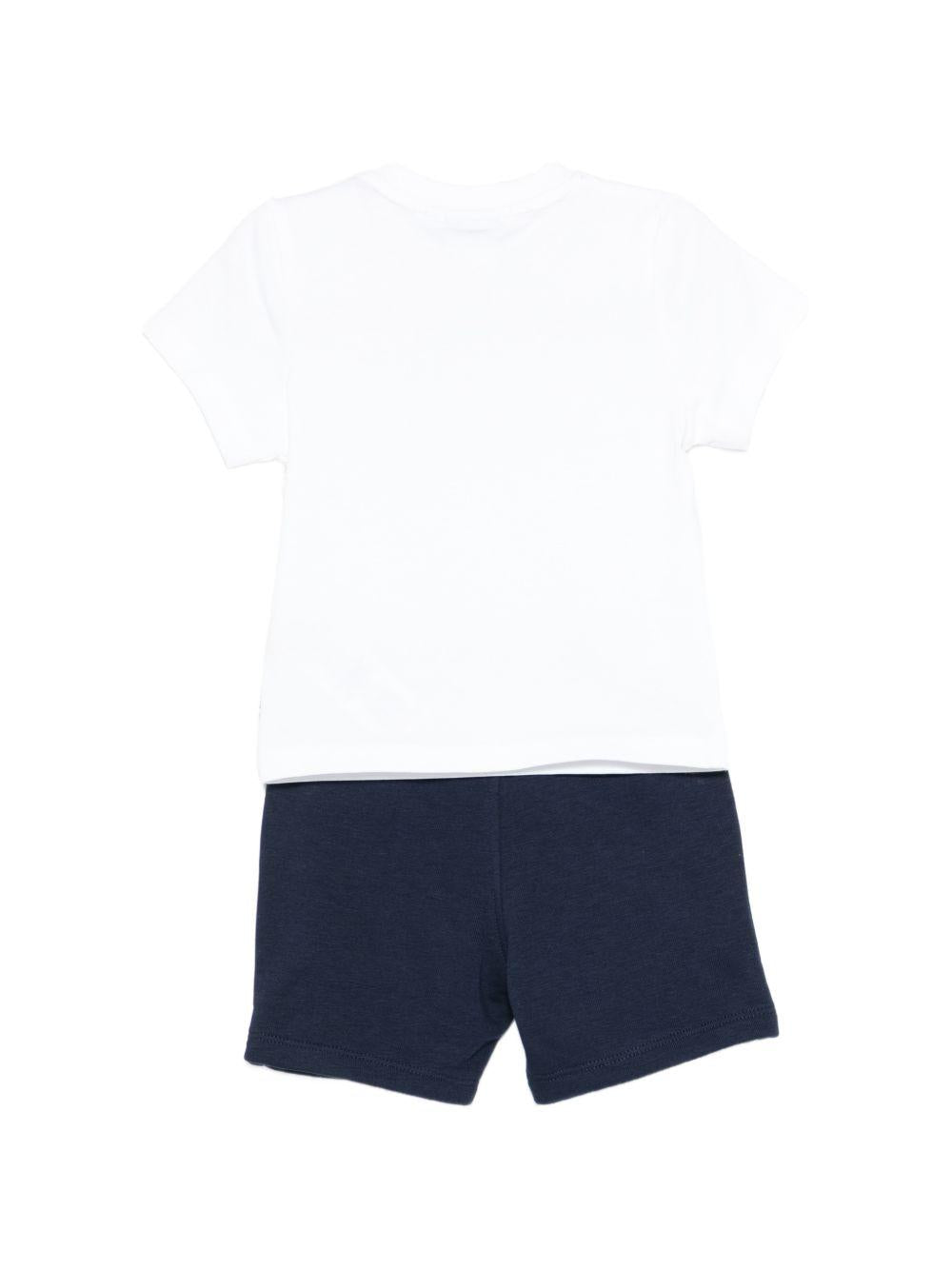 Completo per neonato Boss Kids bianco con stampa grafica J52847 849 BOSS KIDS