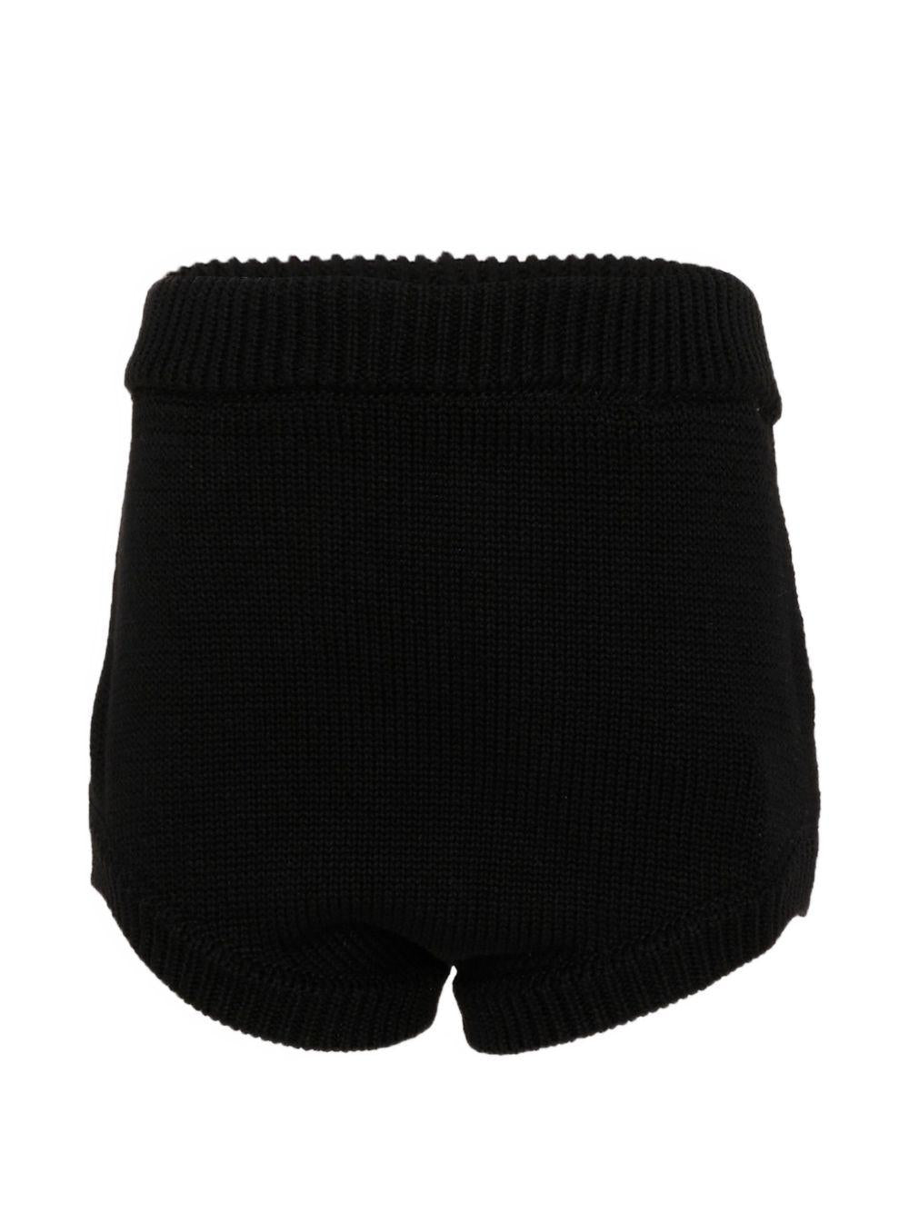 Shorts per bambina Douuod Kids nero con applicazione logo DY6B19 X0071 930 DOUUOD KIDS