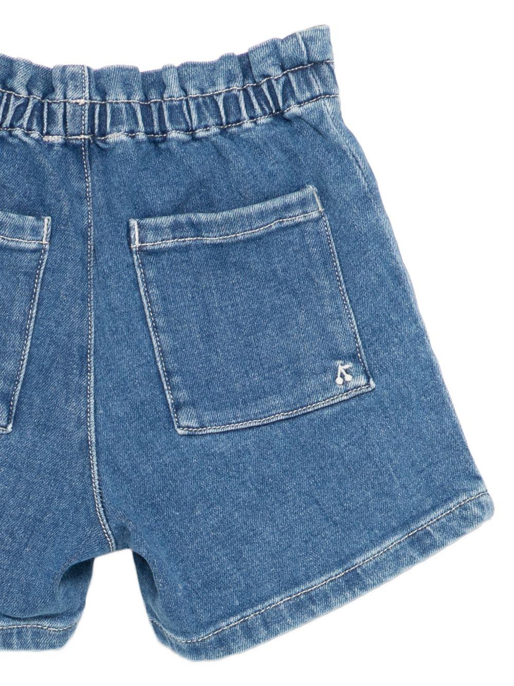 Shorts per bambina Bonpoint denim con vita elasticizzata S06GBEW00008 015A BONPOINT KIDS