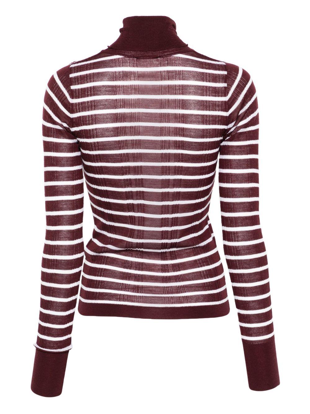 T-shirt per donna ALYSI viola con collo alto 265455 A5050 UV/LT ALYSI