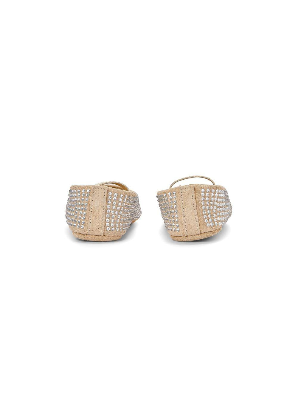 Ballerine per neonata BabyWalker beige con decorazione di cristalli PB1624 BEIGE BABYWALKER KIDS