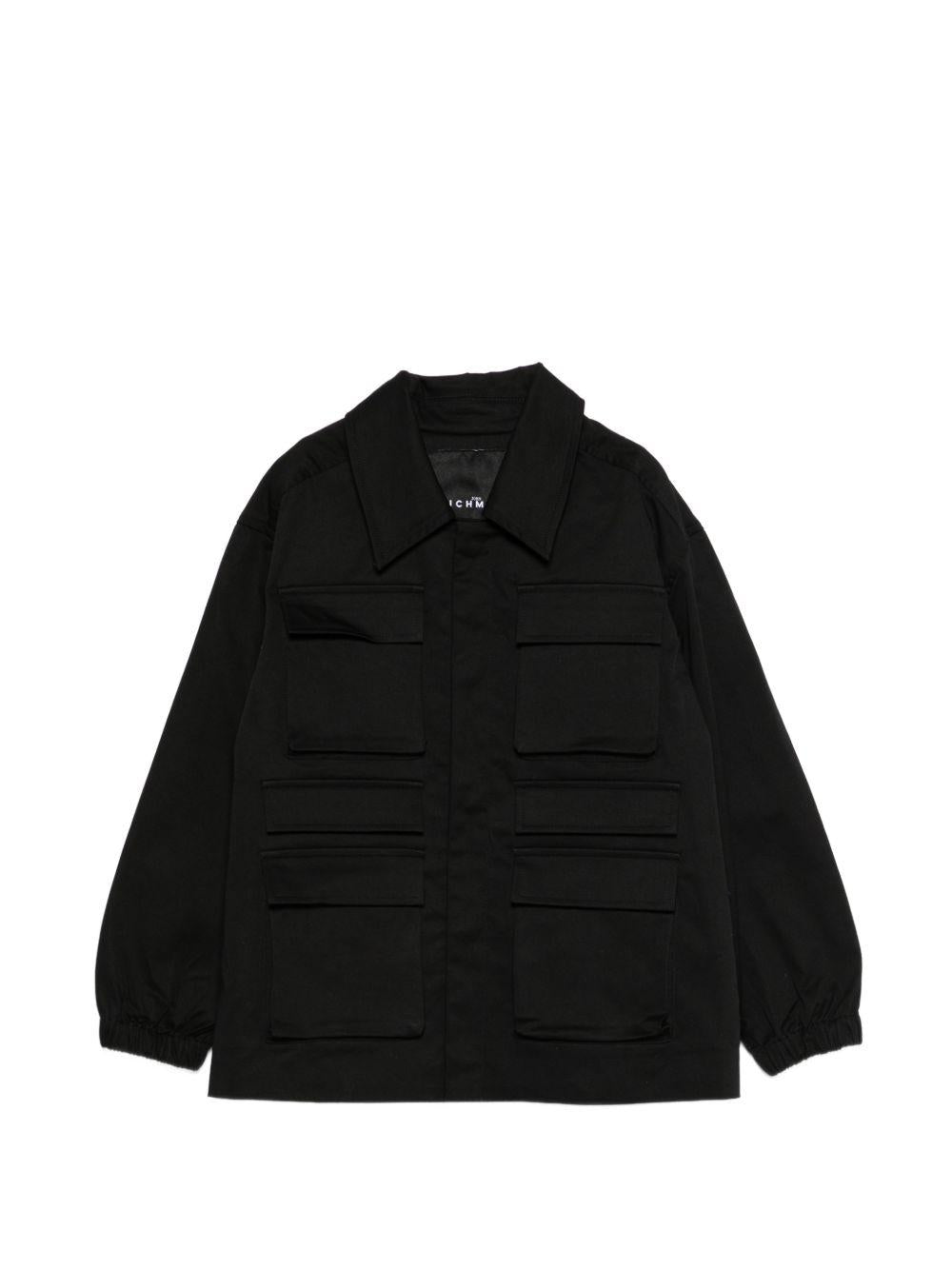 Giacca per bambino John Richmond Junior nera cpn tasca applicata RBP26036GB BLACK JOHN RICHMOND KIDS