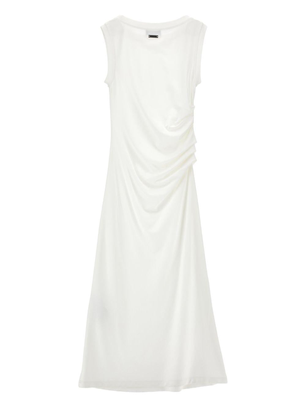 Abito per bambina Monnalisa bianco con ruches 41G907 7231 0001 MONNALISA