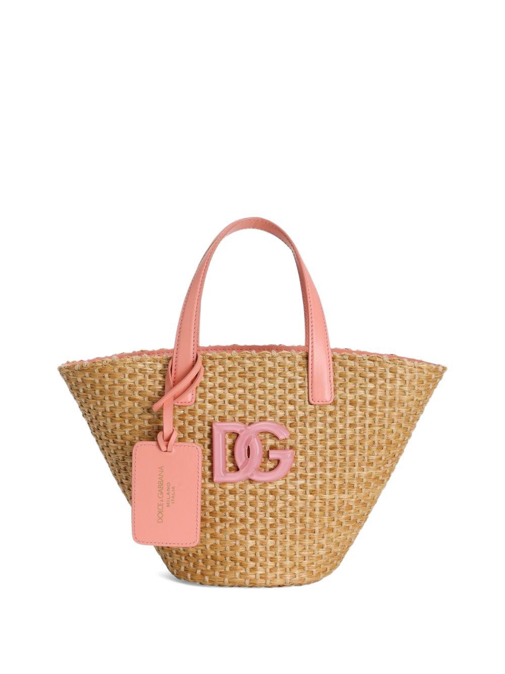 Borsa Coffa per bambina Dolce & Gabbana Kids beige con logo DG EB0249 AX337 HA5XG DOLCE & GABBANA KIDS
