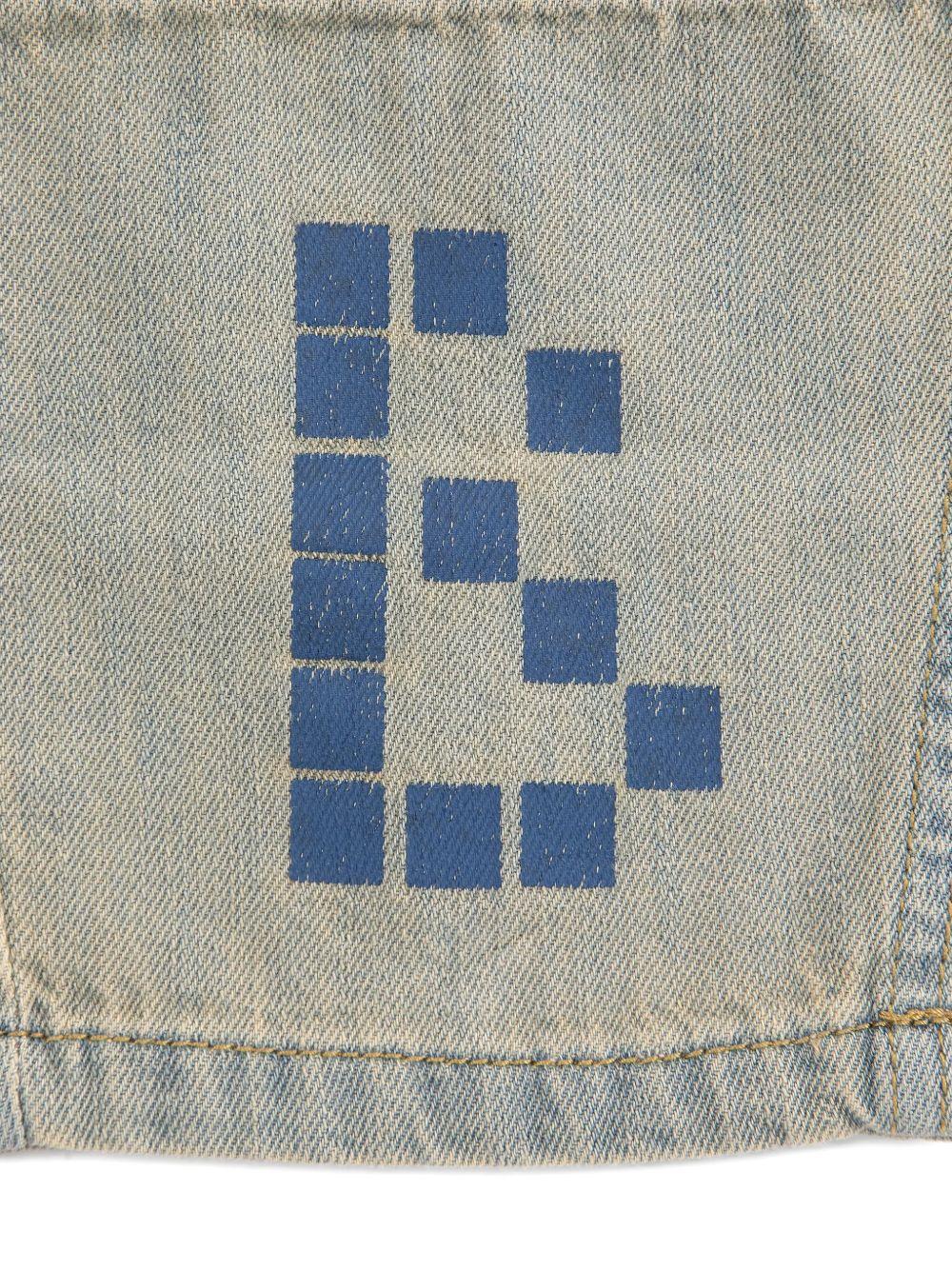 Jeans per bambino Bobo Choses denim con stampa logo B126AC098 461 BOBO CHOSES KIDS