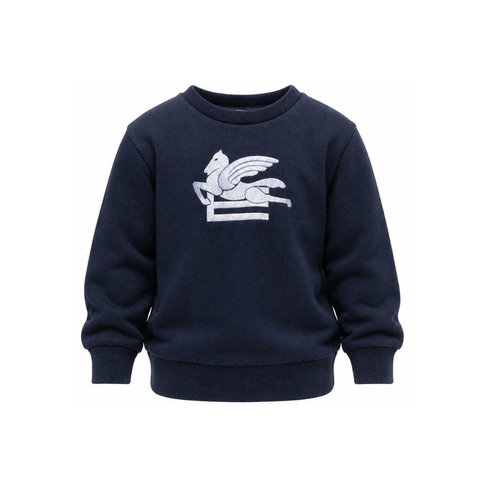 Felpa per bambino Etro Kids blu con motivo Pegaso GZ4H10 Z3183 617 ETRO KIDS