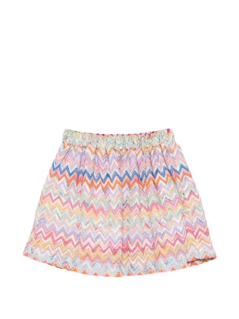 Gonna per neonata Missoni Kids multicolore con motivo a zigzag MY7011 Q0107 999 MISSONI KIDS