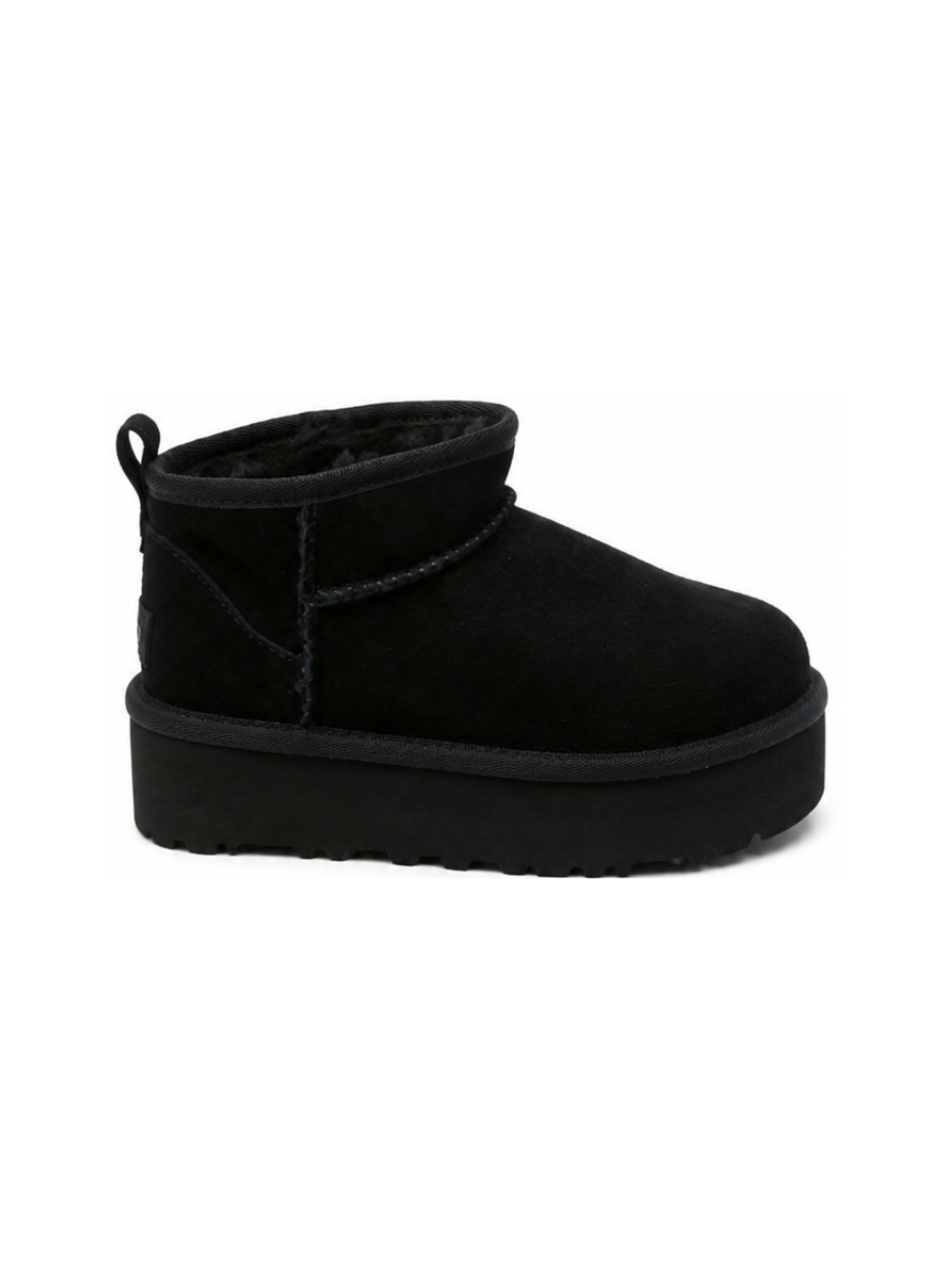Stivali Classic Ultra Mini Platform per bambina Ugg Kids neri con suola platform 1157791K BLK UGG KIDS
