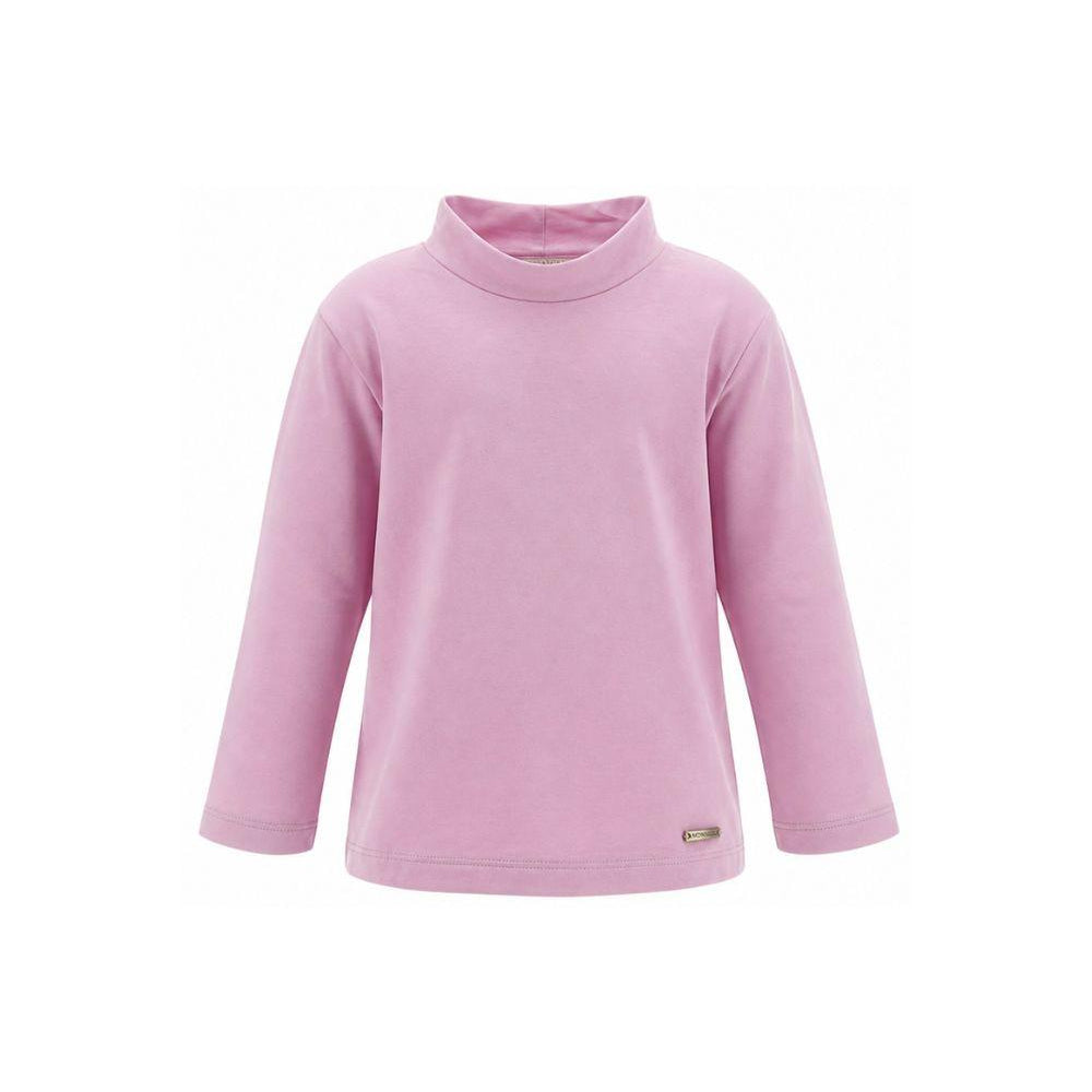 T-shirt per bambina Monnalisa Kids rosa con dettaglio collo alto 17HLUP 8201 0063 MONNALISA KIDS