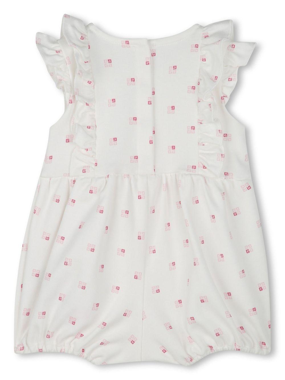 Body con stampa per neonata Givenchy Kids bianco con dettaglio fiocco H30608 44Z GIVENCHY KIDS