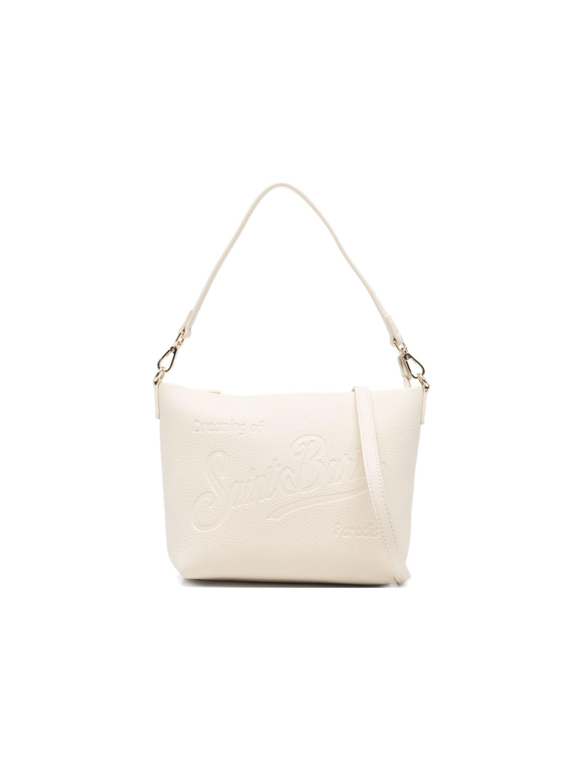 Borsa Aline MC2 Saint Barth bianca con logo goffrato ALI0034 01516L MC2 ST. BARTH KIDS