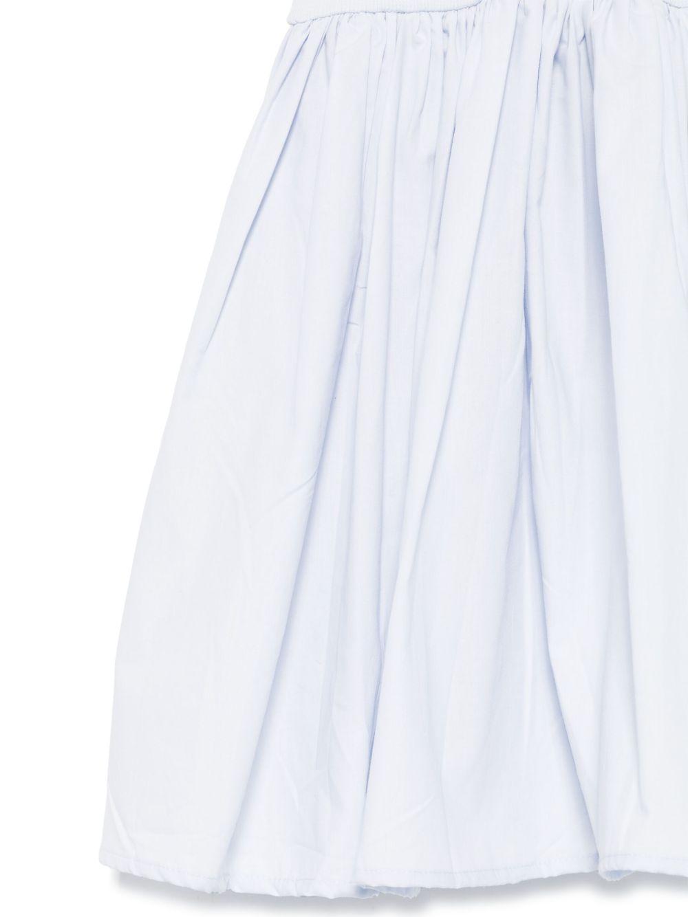 Abito Cloudia per bambina Molo azzurro con ruches 2S25E108 5467 MOLO