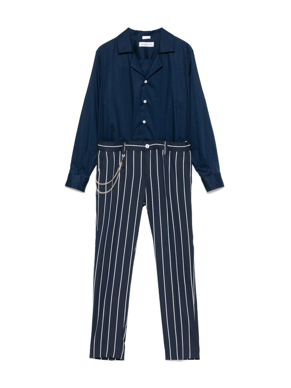 Completo comfort per bambino Colorichiari bianco e blu con chiusura monopetto MC507966 4795 15 COLORICHIARI KIDS