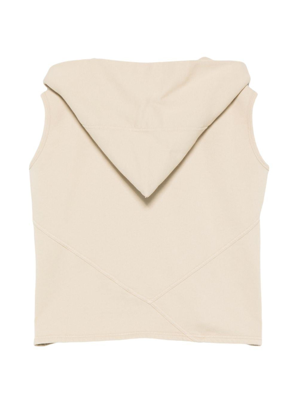 Felpa per bambino Rick Owens Kids beige con cappuccio BG01F3162FP 138 RICK OWENS KIDS