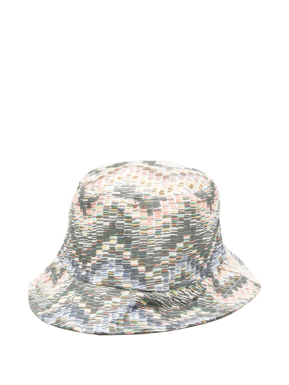 Cappello per bambino Missoni Kids grigio con design a zig-zag MY0P57 P0595 998 MISSONI KIDS