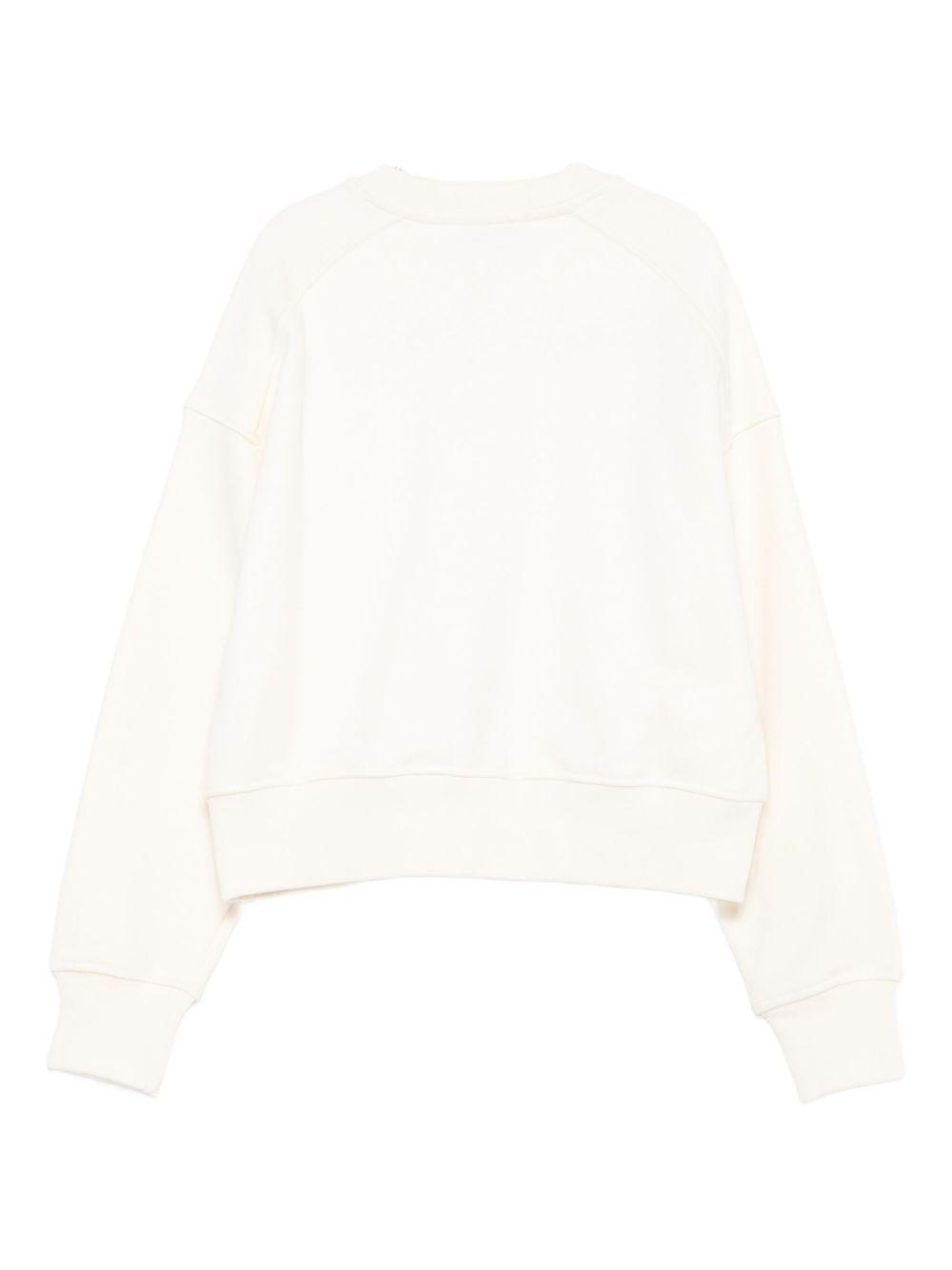 Felpa per bambina MSGM Kids bianco con logo sul davanti F5MSJGSW268 013 MSGM KIDS