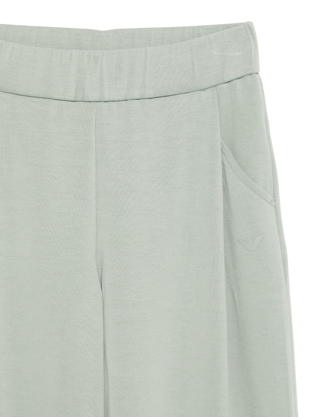 Tuta per bambina Emporio Armani Kids verde salvia con cappuccio e logo EG000867 AF16133 U9019 EMPORIO ARMANI KIDS