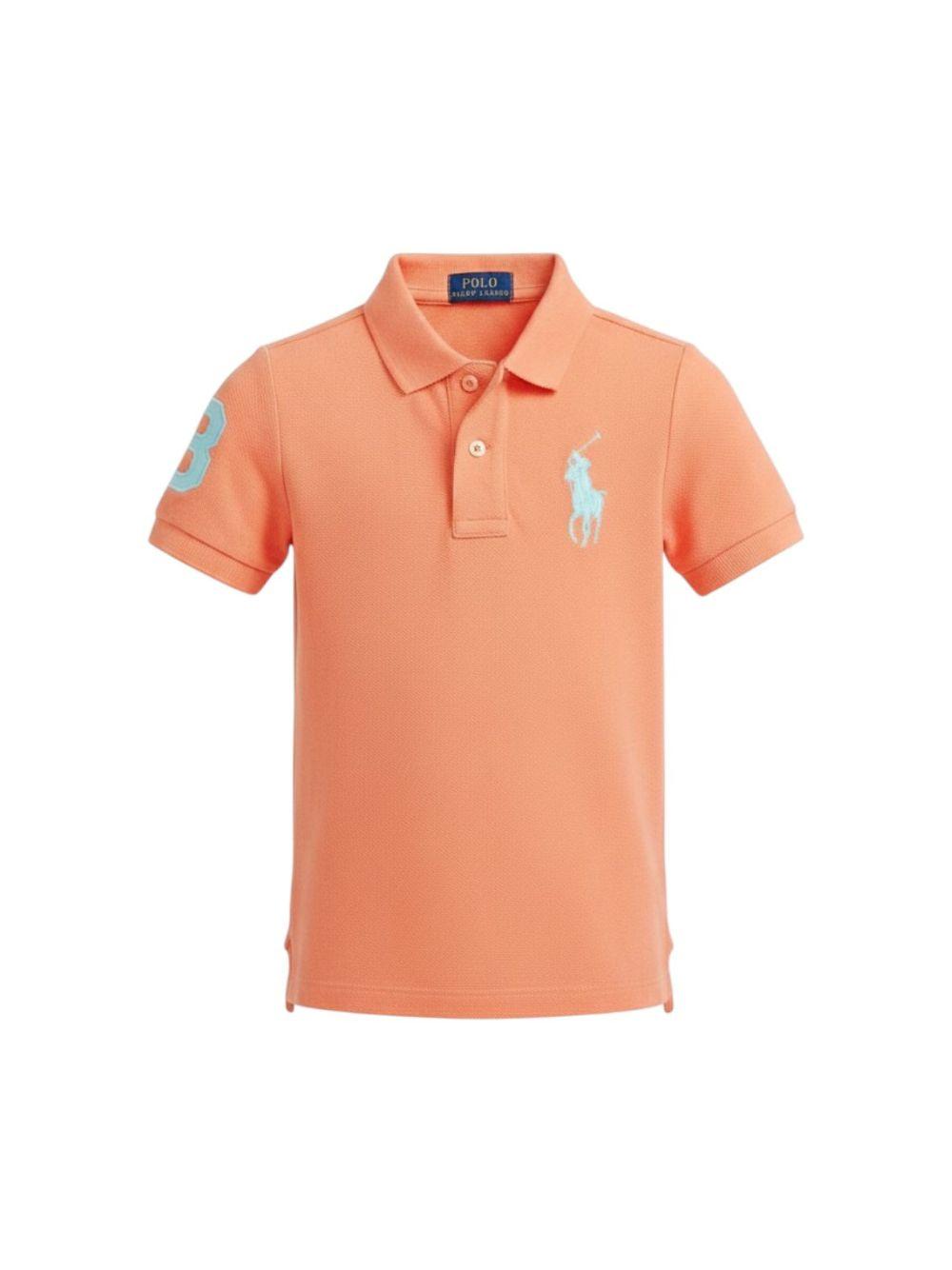 Polo per bambino Polo Ralph Lauren Kids arancione con ricamo Polo Pony 322703635 507 Ralph Lauren kids