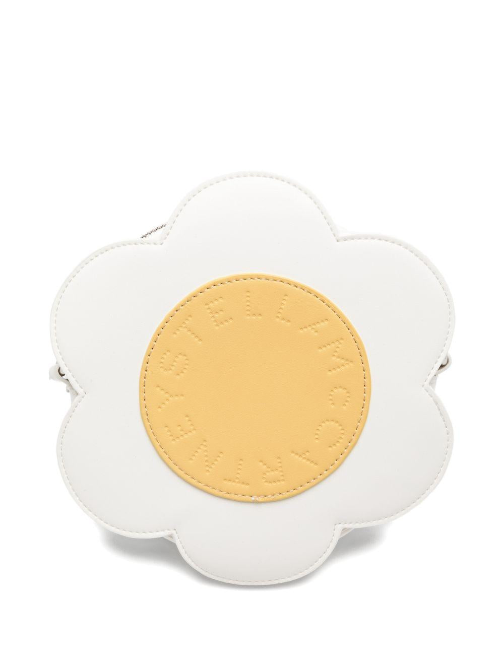 Borsa a fiore per bambina Stella McCartney Kids bianca con design margherita TY0D08 Z2429 101 STELLA McCARTNEY KIDS