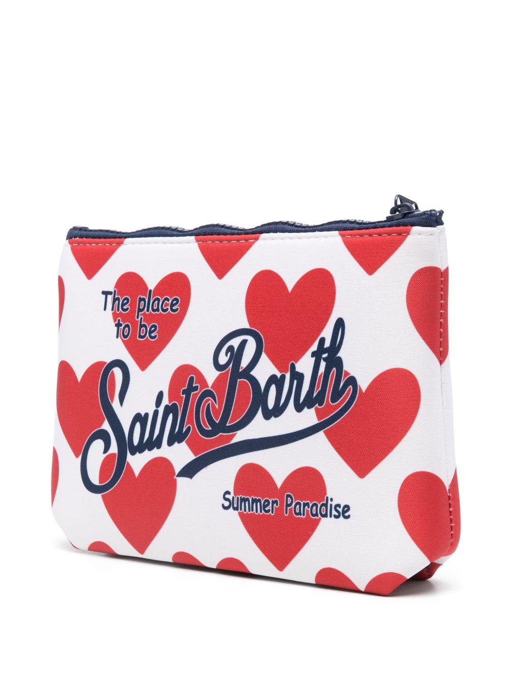 Pochette Aline MC2 Saint Barth bianca con stampa cure all-over ALIN001 09405L MC2 ST. BARTH KIDS