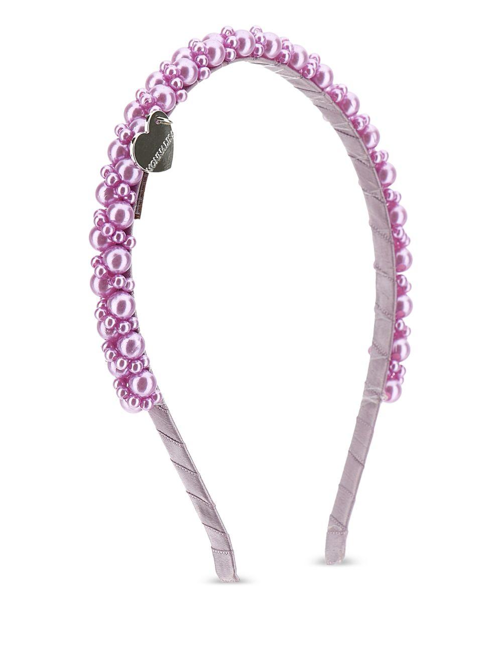 Cerchietto per bambina Monnalisa lilla con decorazione di perle 17G006 7759 0065 MONNALISA KIDS