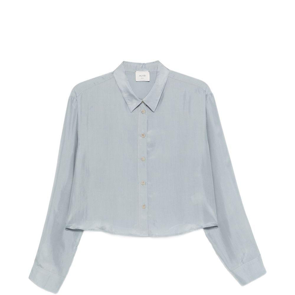Camicia per donna Alysi azzurra con colletto classico 116219 P6003 CIE ALYSI