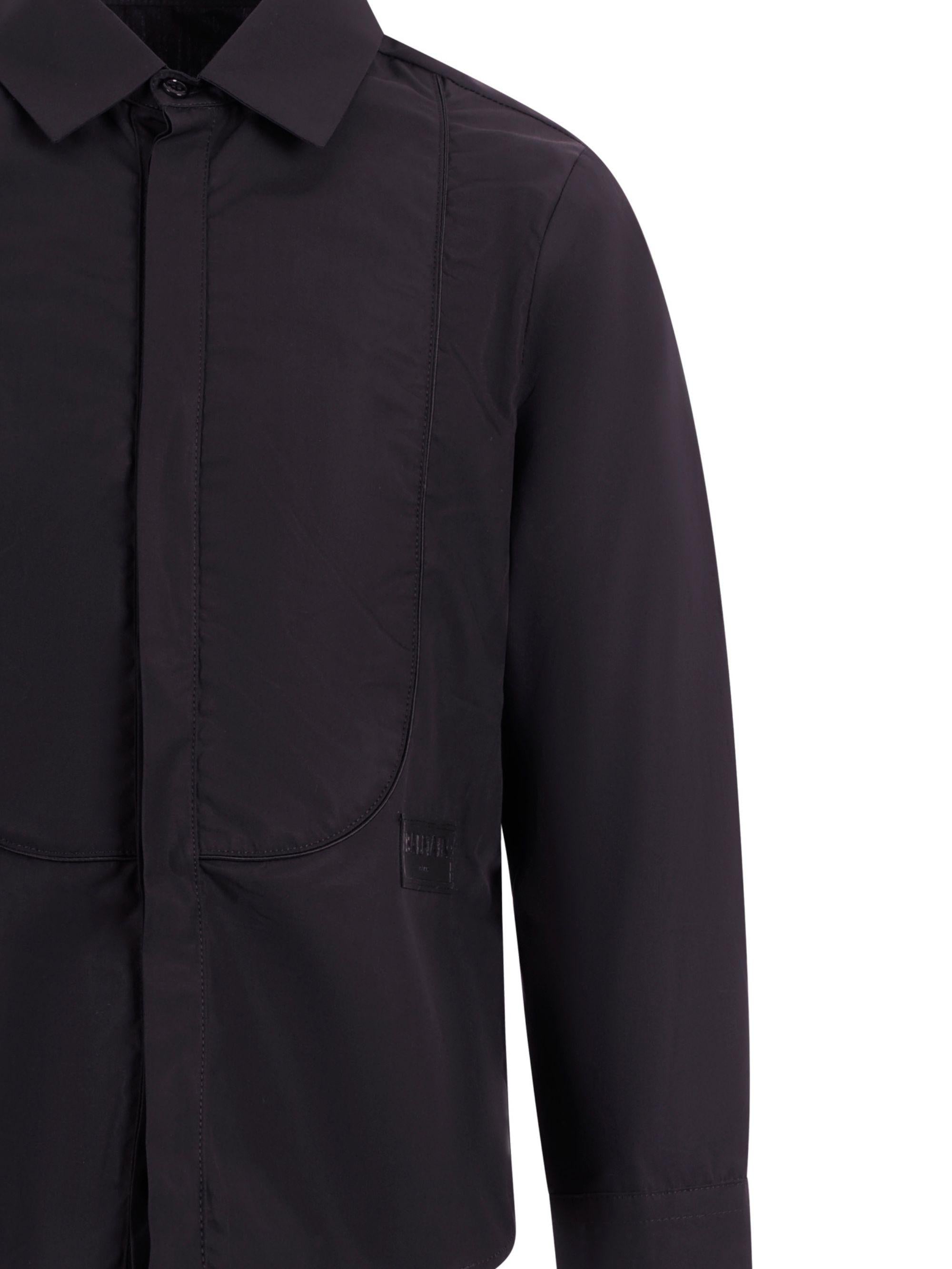 Camicia per bambino Balmain Kids nera con dettaglio bavero BY5P20 P0562 930NE BALMAIN KIDS