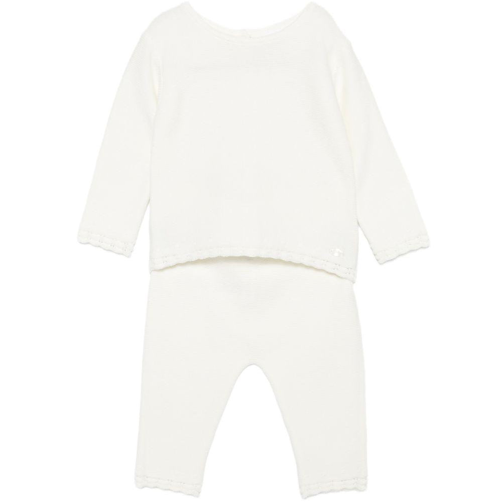 Set due pezzi per neonata Tartine & Chocolat bianchi con ruches CC36000 13 TArtine & Chocolat KIDS