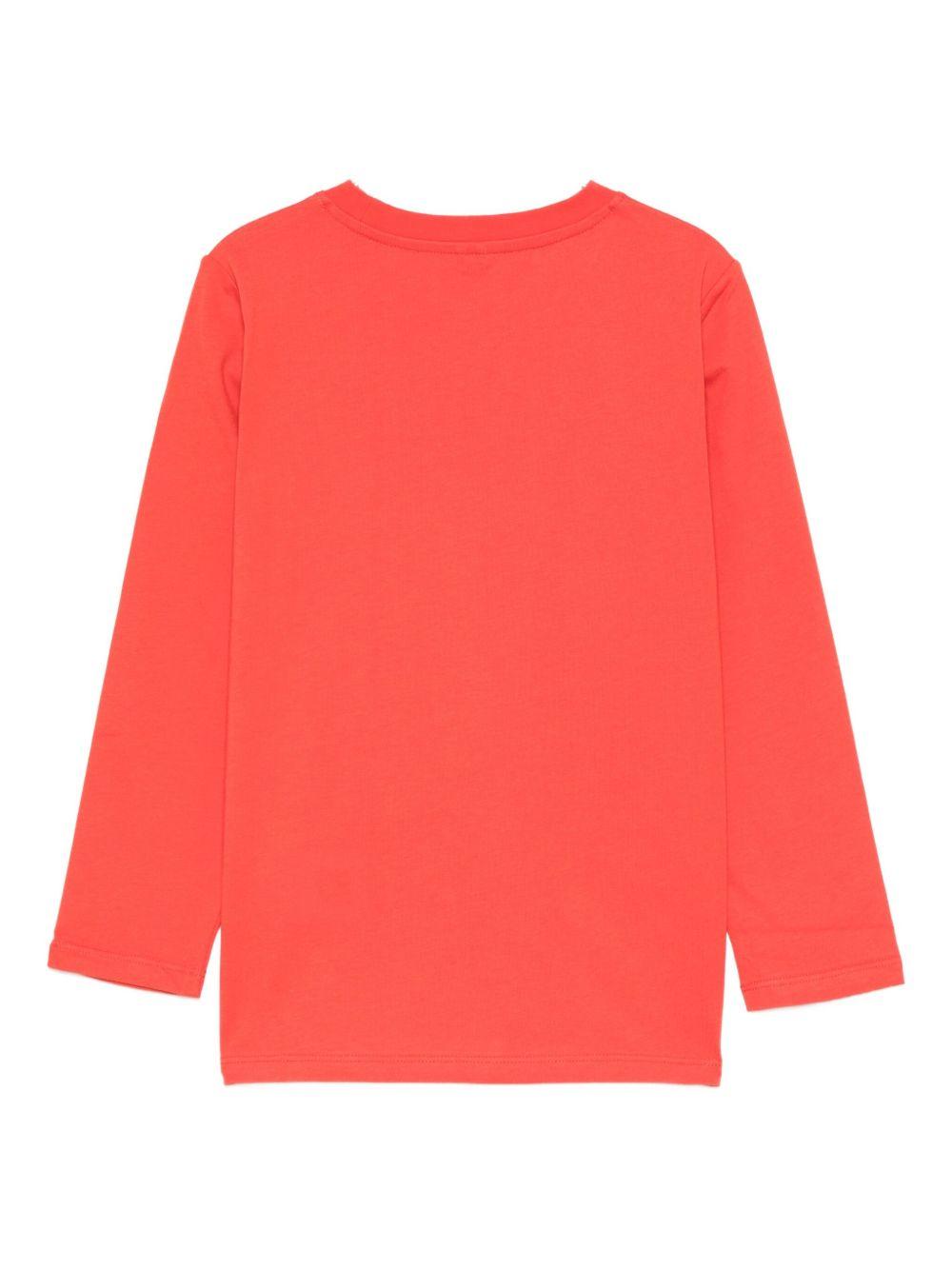 T-shirt per bambini Stella McCartney Kids rosso con stampa natalizia TX8P00 Z0434 421 STELLA McCARTNEY KIDS