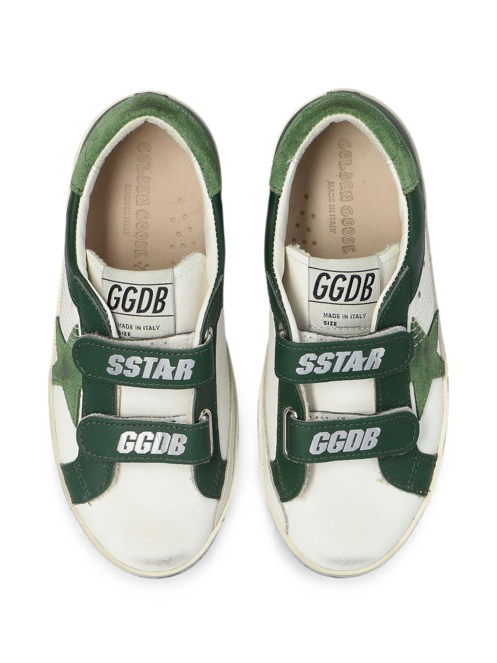 Sneakers per bambino Golden Goose Kids verde con chiusura a strappo F00143F008663 10502 GOLDEN GOOSE KIDS