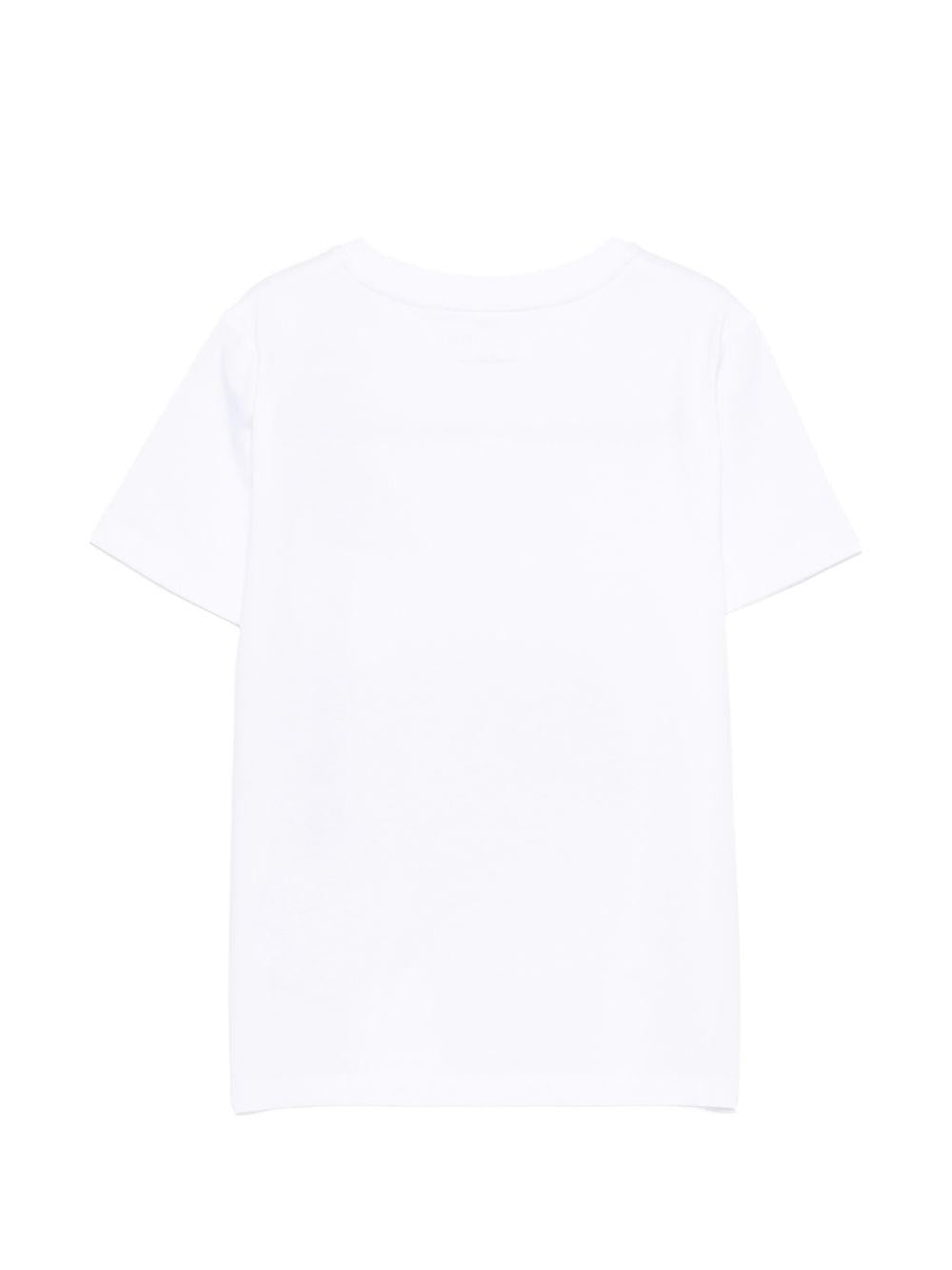 T-shirt per bambino Stella McCartney Kids bianca con stampa balena TY8Q71 Z0434 100 STELLA McCARTNEY KIDS