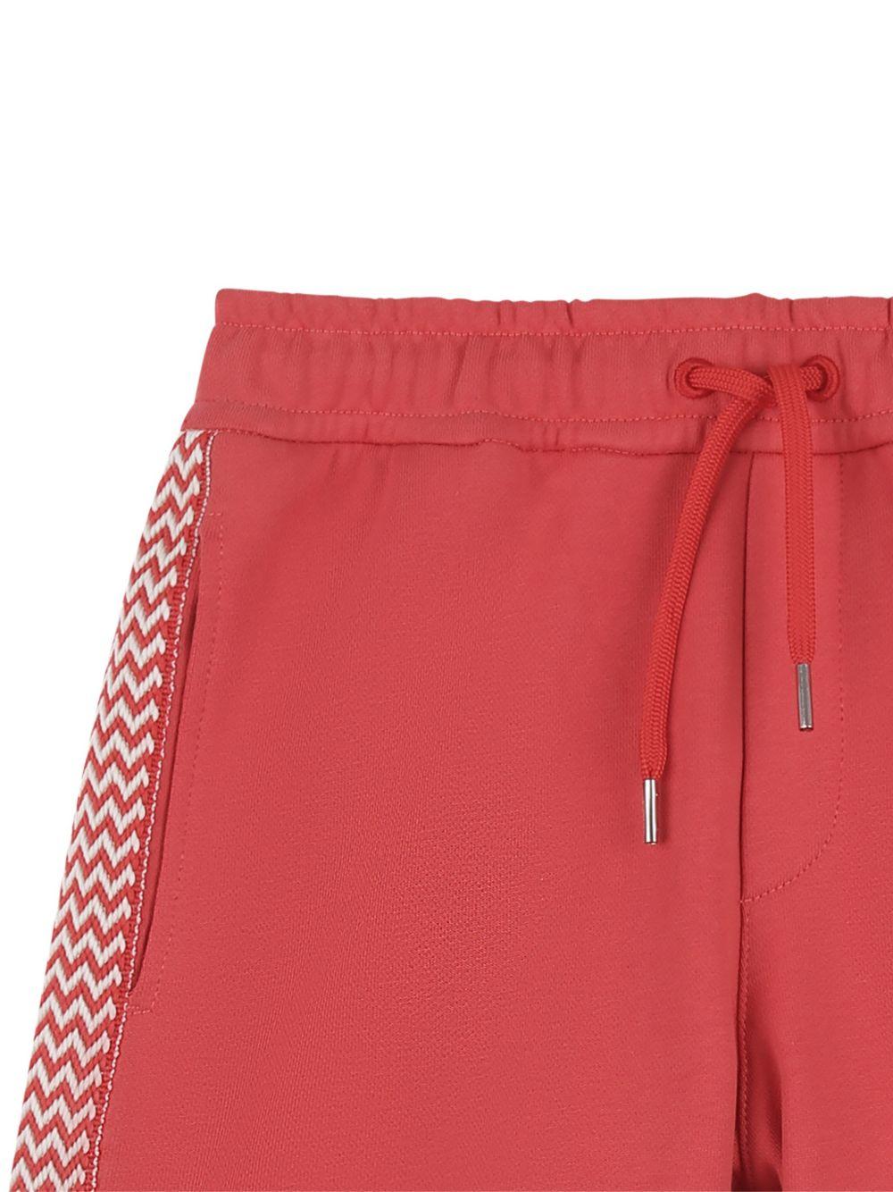 Shorts per bambino Lanvin Enfant rosso con coulisse e logo N30378 998 LANVIN KIDS