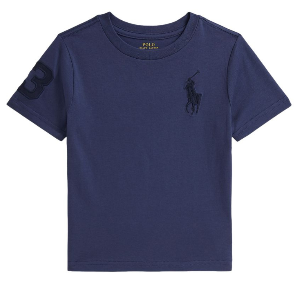 T-shirt per bambino Polo Ralph Lauren Kids blu con motivo Polo Pony 322832907 503 Ralph Lauren kids