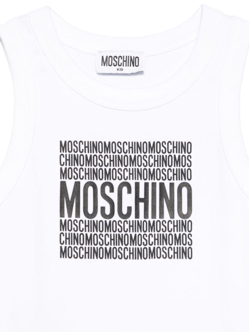 Set t-shirt a strati per bambina Moschino Kids multicolor con stampa logo HDG01GLAA42 81076 MOSCHINO KIDS