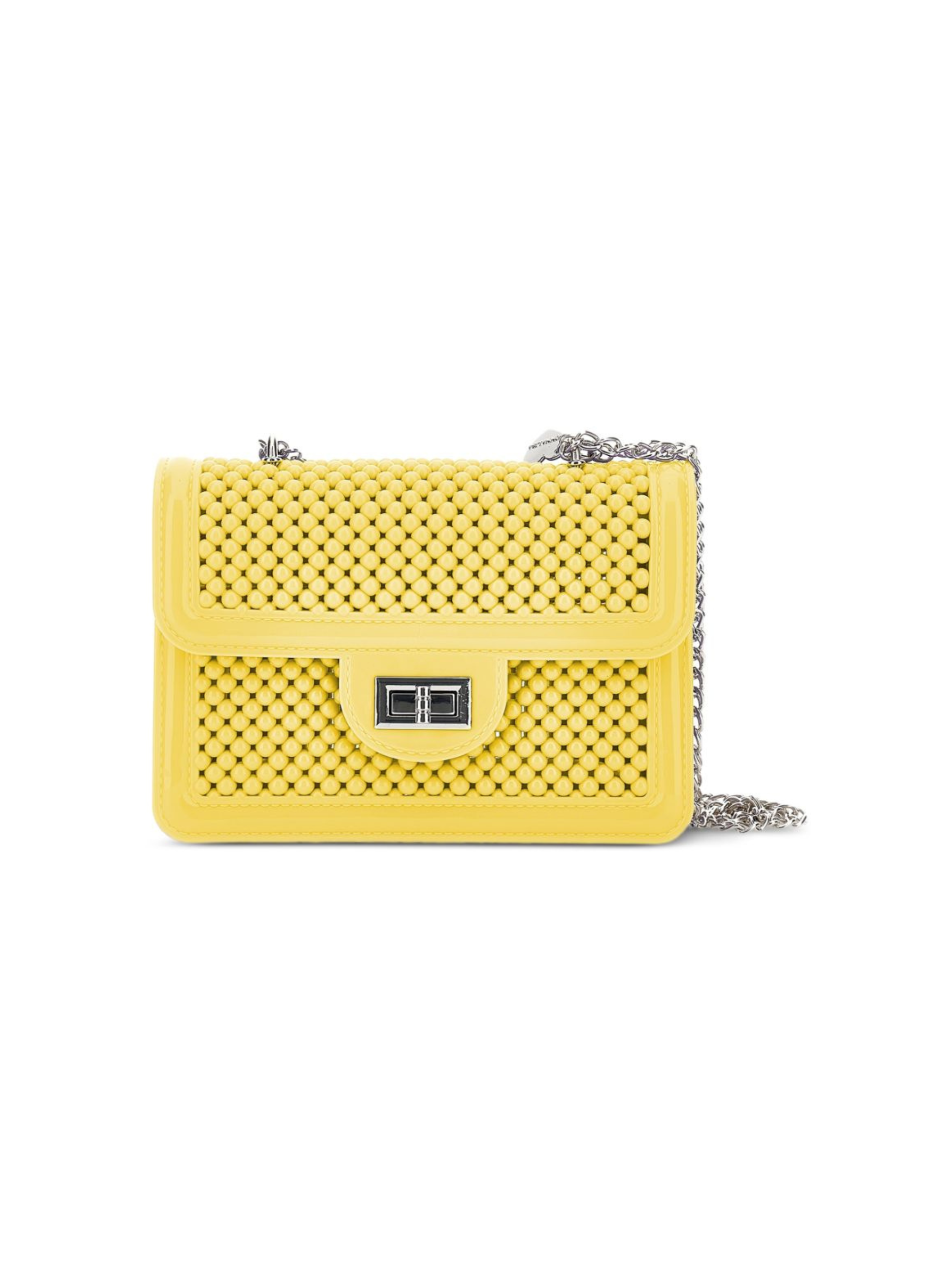 Borsa per bambina Monnalisa giallo con design con perline 17G000 7061 0015 MONNALISA KIDS